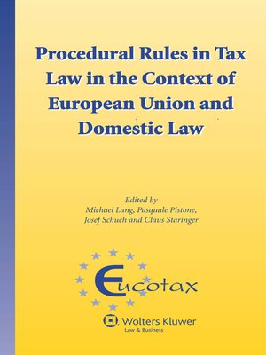 cover image of Procedural Rules in Tax Law in the Context of European Union and Domestic Law
